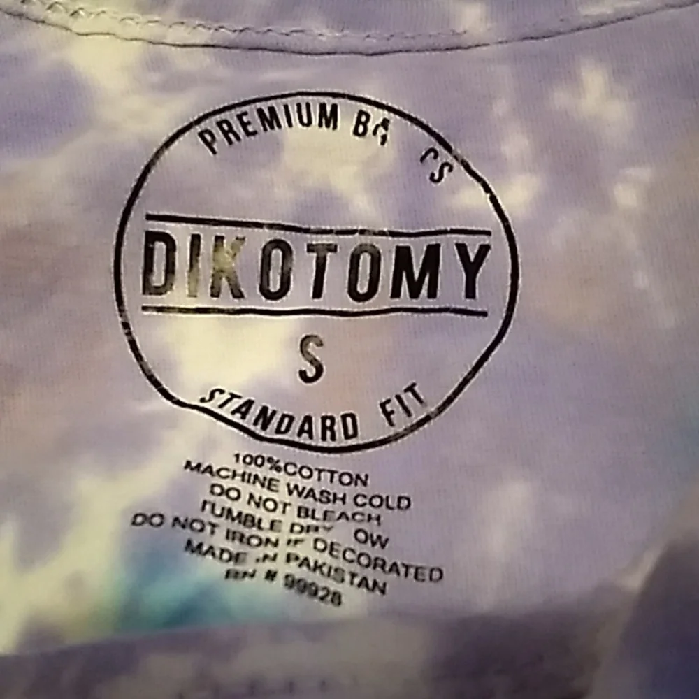 Dikotomy Men's Size Small Tank blue, purple, Peach FREE YOUR MIND mushroom - Picture 6 of 6